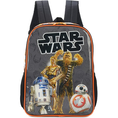 Mochila Infantil Star Wars em Poliéster Luxcel - PT 1 UN