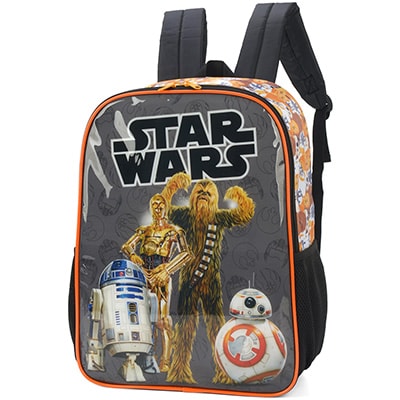 Mochila Infantil Star Wars em Poliéster Luxcel - PT 1 UN