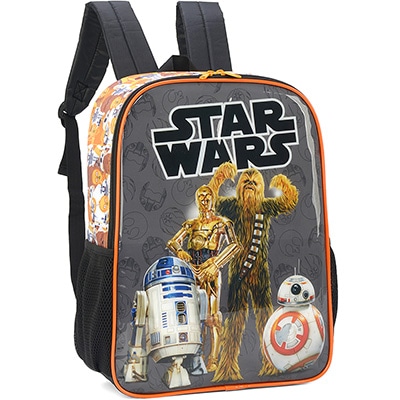 Mochila Infantil Star Wars em Poliéster Luxcel - PT 1 UN