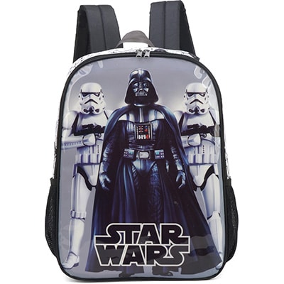 Mochila poliéster, Star Wars, Branco, IS38161ST, Luxcel - PT 1 UN