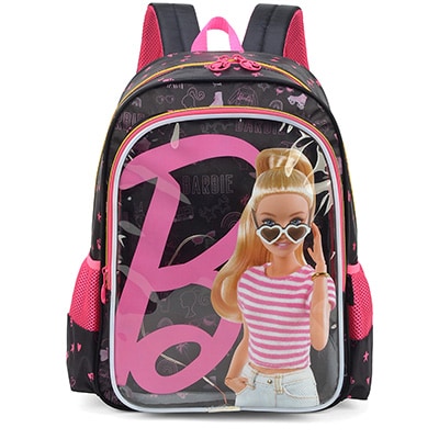 Mochila infantil Barbie Mattel em Poliéster Luxcel - PT 1 UN