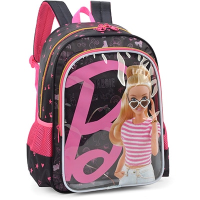 Mochila infantil Barbie Mattel em Poliéster Luxcel - PT 1 UN