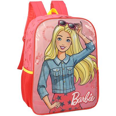 Mochila infantil Barbie Mattel em Poliéster Luxcel - PT 1 UN