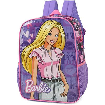 Mochila infantil Barbie Mattel em Poliéster Luxcel - PT 1 UN