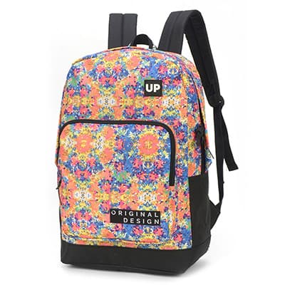 Mochila poliéster, UP4YOU, Laranja, MS46331UP, Luxcel - PT 1 UN