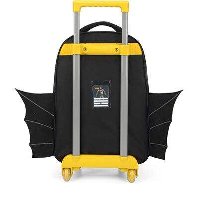 Mochila Escolar Infantil de Rodinhas DC Batman em Poliéster Luxcel - PT 1 UN