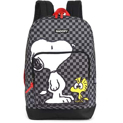 Mochila Snoopy - Peanuts em Poliéster Luxcel - PT 1 UN