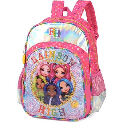 Mochila poliéster, Rainbow High, Pink, IS37591RB, Luxcel - PT 1 UN