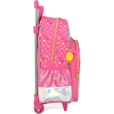 Mochila Escolar Infantil de Rodinhas Rainbow High Luxcel - PT 1 UN