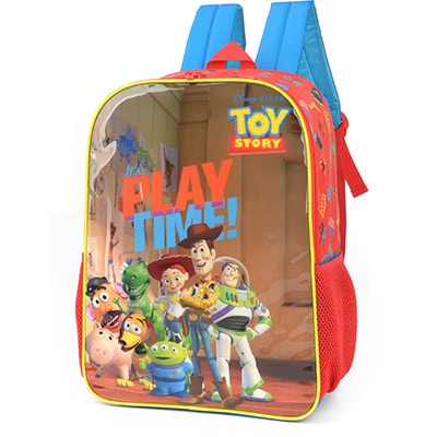 Mochila Infantil Disney Toy Story em Poliéster Luxcel - PT 1 UN