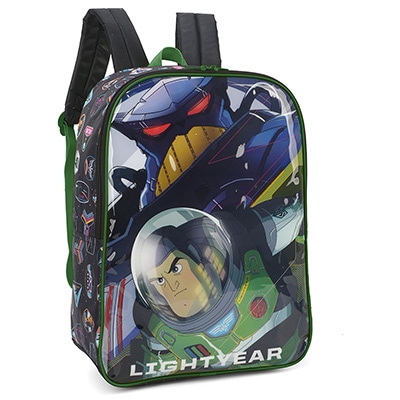 Mochila Infantil Disney Buzz Lightyear - Toy Story em Poliéster Luxcel - PT 1 UN