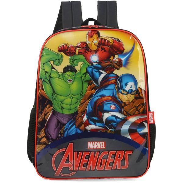Mochila Infantil Vingadores Avengers Marvel em Poliéster Luxcel - PT 1 UN