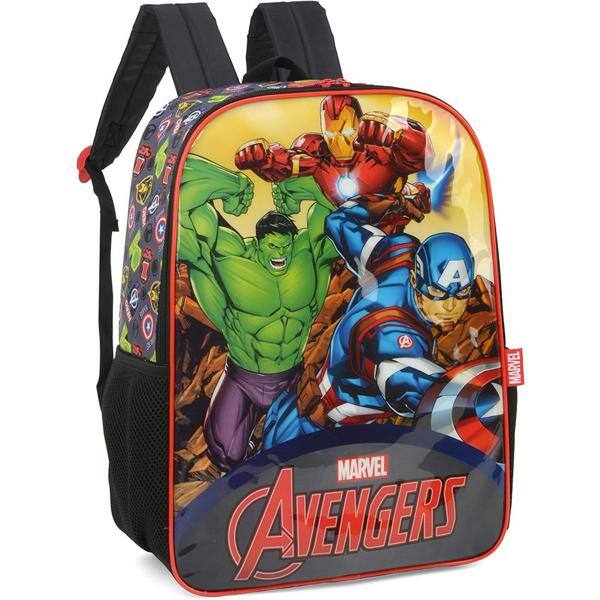 Mochila Infantil Vingadores Avengers Marvel em Poliéster Luxcel - PT 1 UN