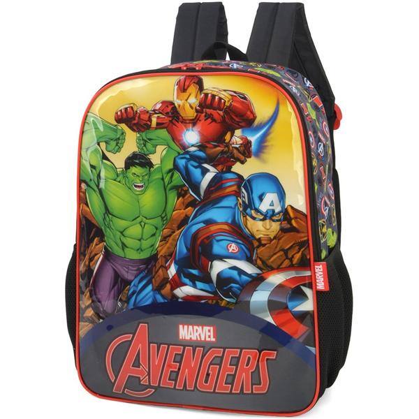 Mochila Infantil Vingadores Avengers Marvel em Poliéster Luxcel - PT 1 UN