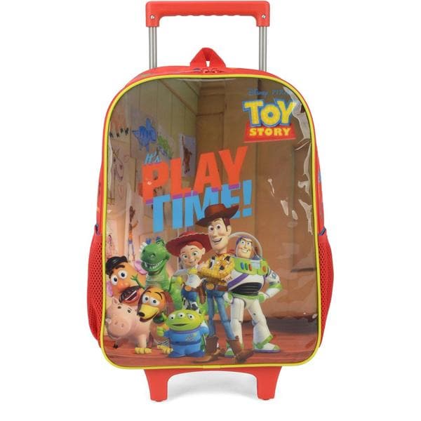 Mochila Escolar Infantil de Rodinhas Disney Toy Story em Poliéster Luxcel - PT 1 UN