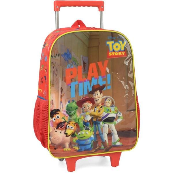 Mochila Escolar Infantil de Rodinhas Toy Story Disney Pixar em Poliéster Luxcel - PT 1 UN