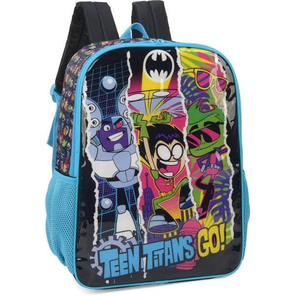 Mochila Infantil DC Jovens Titãs - Teen Titans Go em Poliéster Luxcel - PT 1 UN