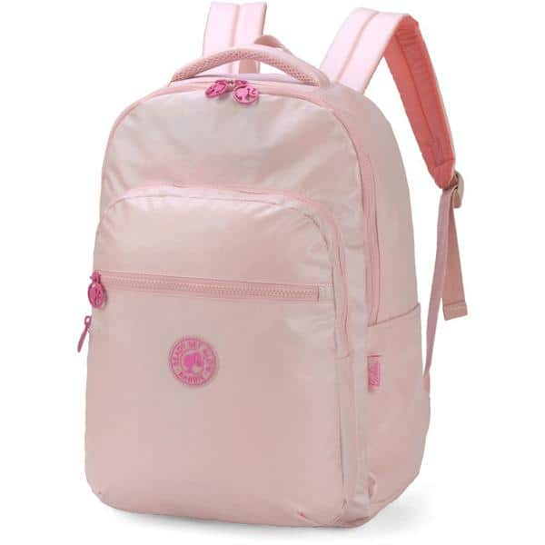 Mochila Escolar Barbie Mattel rosa em Poliéster, Luxcel - PT 1 UN