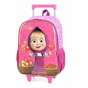Mochila poli. c/rodas Masha e o Urso pink IC39082MU0 Luxcel PT 1 UN