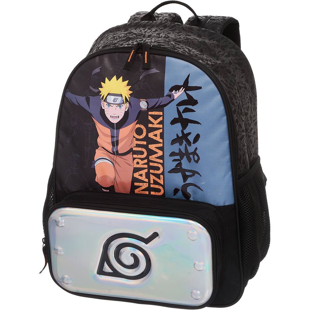 Mochila Escolar Infanto- Juvenil Naruto Uzumaki Anime Desenho em