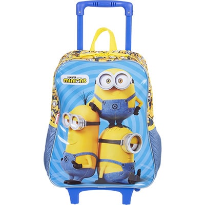 Mochila Infantil Minions em Poliéster G Sestini - PT 1 UN