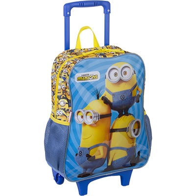 Mochila Infantil Minions em Poliéster G Sestini - PT 1 UN