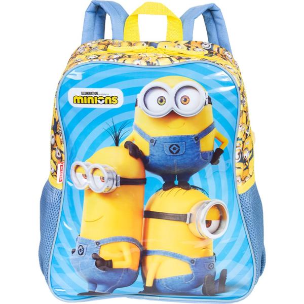 Mochila Infantil Minions em Poliéster G Sestini - PT 1 UN