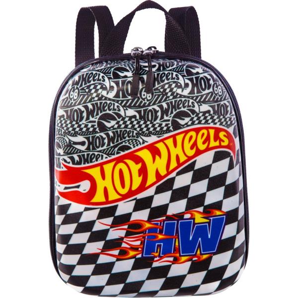 Mochila infantil Hot Wheels Mattel em EVA P Maxtoy - PT 1 UN