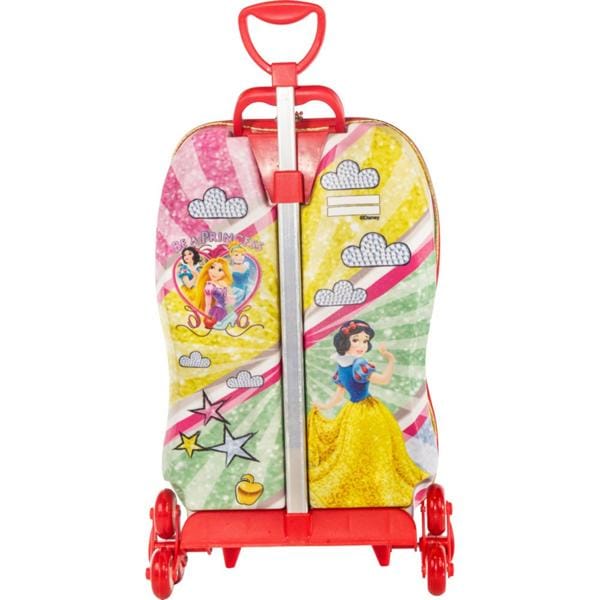 Mochila Escolar Infantil de Rodinhas Disney Princesas Branca de Neve em EVA Maxtoy - PT 1 UN