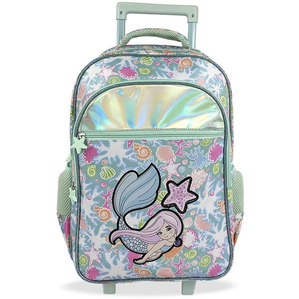 Mochila Escolar Infantil de Rodinhas Sereia Happy-time - PT 1 UN