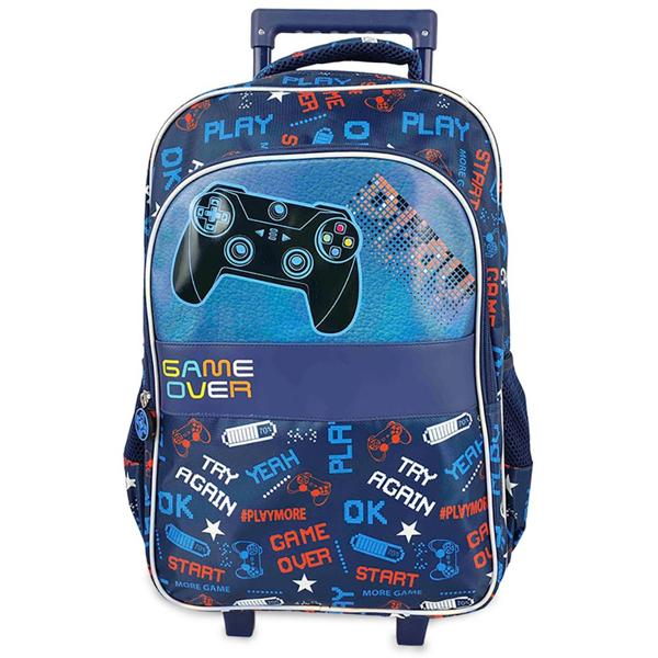 Mochila Escolar Infantil de Rodinhas Gamer Happy-time - PT 1 UN