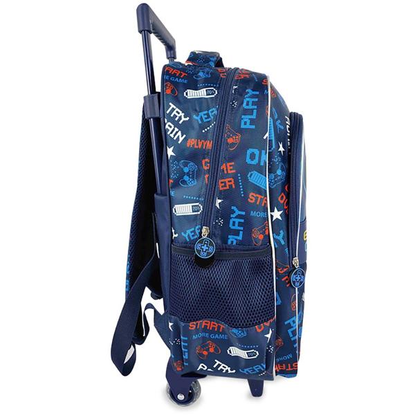 Mochila Escolar Infantil de Rodinhas Gamer Happy-time - PT 1 UN