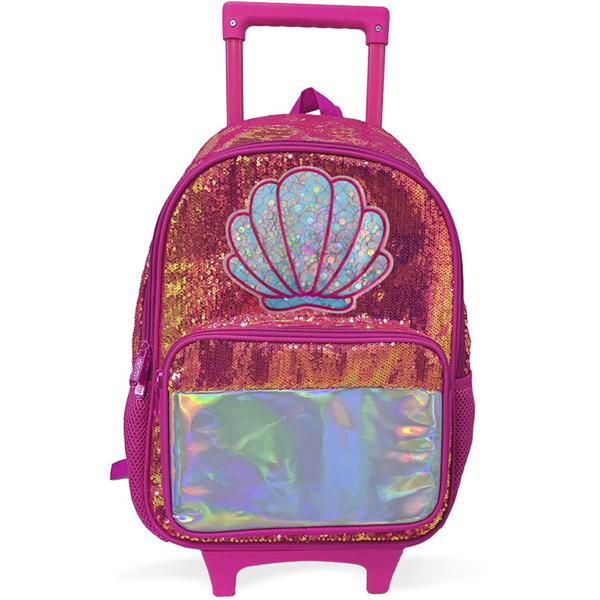 Mochila Escolar Infantil de Rodinhas Concha BPK17 Happy-time - PT 1 UN