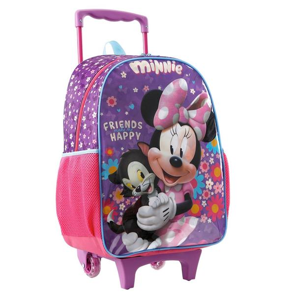 Mochila Infantil Minnie Disney em Poliéster 16" Xeryus - PT 1 UN