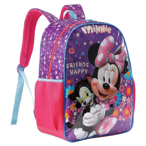 Mochila Infantil Disney Minnie em Poliéster 16" Xeryus - PT 1 UN