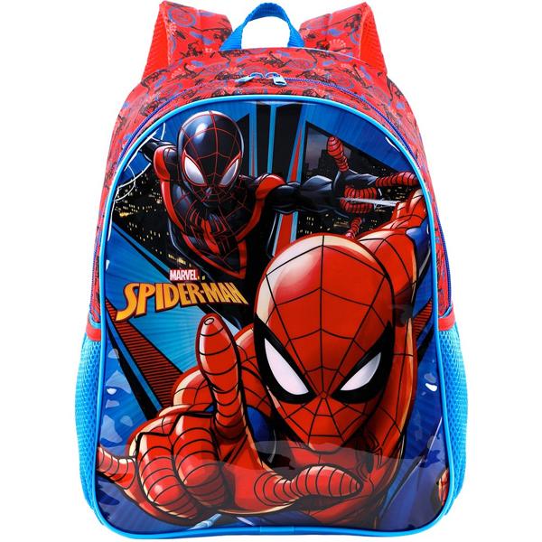 Mochila infantil Marvel Homem Aranha - Spider-Man em Poliéster 16" Xeryus - PT 1 UN