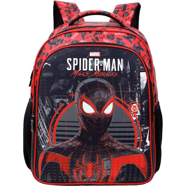 Mochila infantil Homem Aranha Spiderman Marvel em Poliéster 16" Xeryus - PT 1 UN