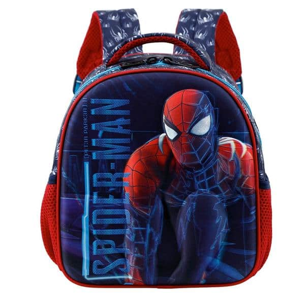 Mochila Escolar Infantil Homem Aranha Spiderman Marvel em Poliéster, Xeryus - PT 1 UN