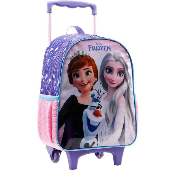 Mochila Escolar Infantil de Rodinhas Disney Frozen em Poliéster 16" Xeryus - PT 1 UN