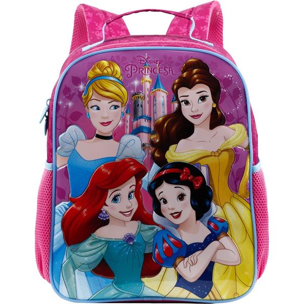 Mochila Infantil Princesas Disney em Poliéster 16" Xeryus - PT 1 UN