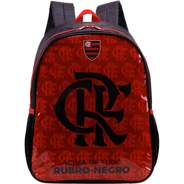 Mochila Infantil Flamengo em Poliéster 16" Xeryus - PT 1 UN