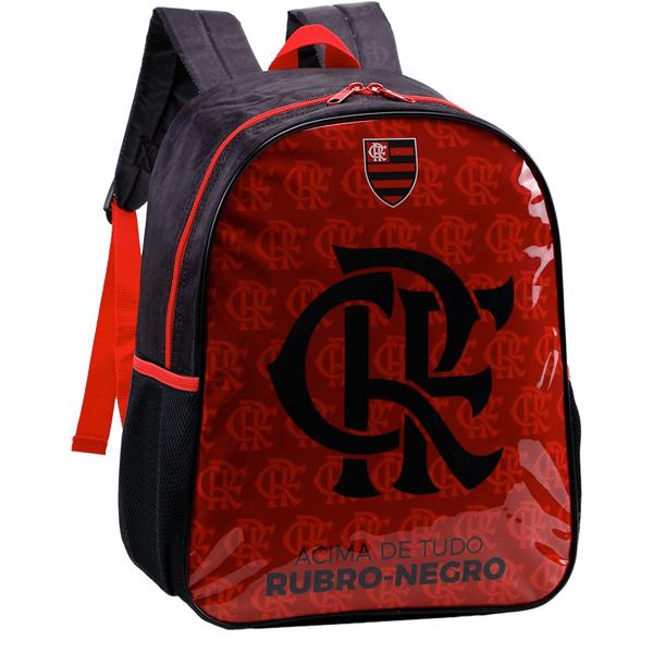 Mochila Infantil Flamengo em Poliéster 16" Xeryus - PT 1 UN