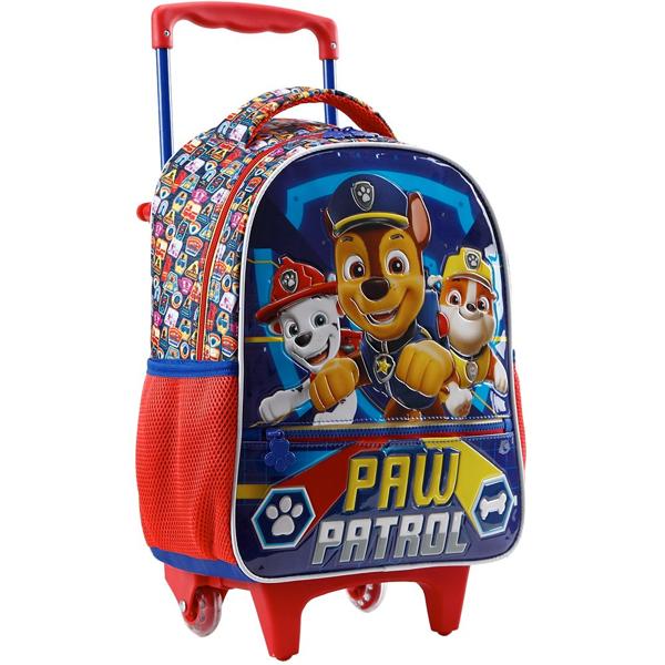 Mochila Escolar Infantil de Rodinhas Patrulha Canina em PVC 16" Xeryus - PT 1 UN