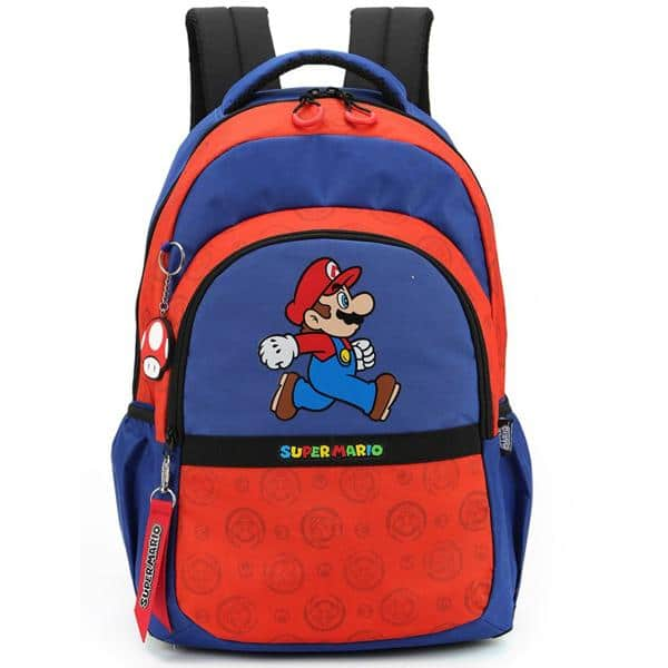 Mochila Escolar Super Mario em Poliéster, Luxcel - PT 1 UN