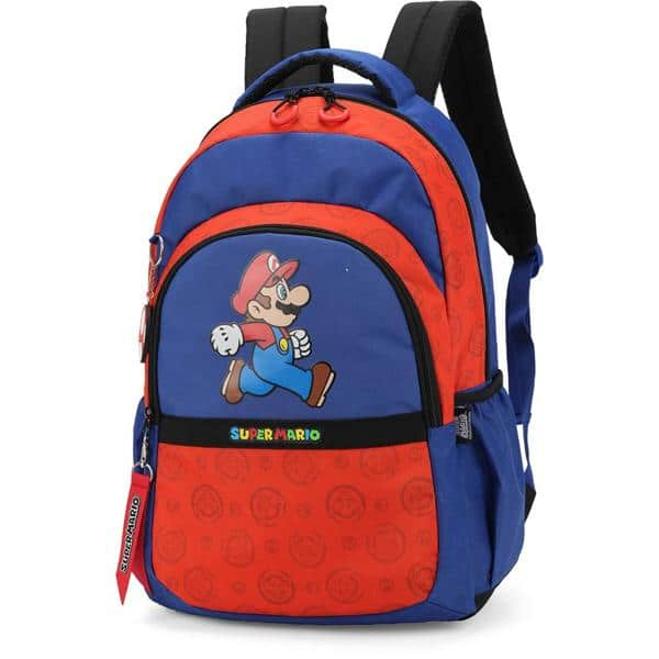 Mochila Escolar Super Mario em Poliéster, Luxcel - PT 1 UN