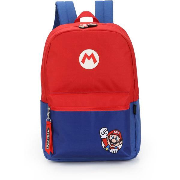 Mochila Escolar Super Mario em Poliéster, Vermelho, Luxcel - PT 1 UN