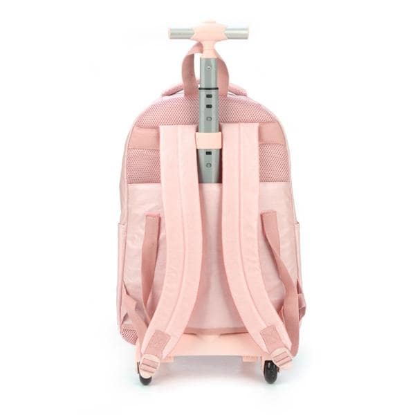 Mochila Escolar com rodas Barbie Mattel rosa em Poliéster, Luxcel - PT 1 UN