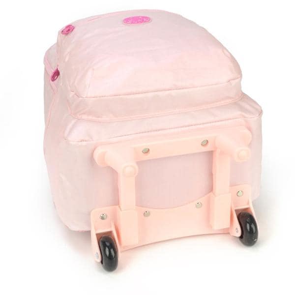 Mochila Escolar com rodas Barbie Mattel rosa em Poliéster, Luxcel - PT 1 UN