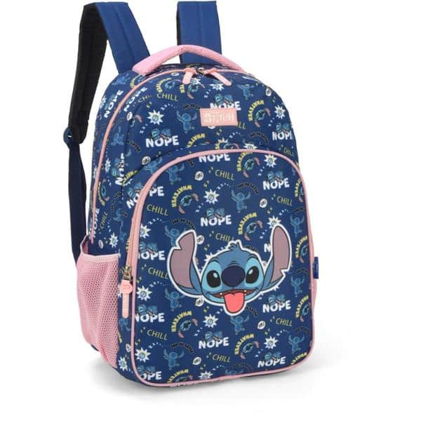 Mochila Stitch Disney em Poliéster Luxcel - PT 1 UN