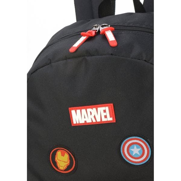 Mochila Marvel Vingadores - Avengers em Poliéster, Preta Luxcel PT 1 UN